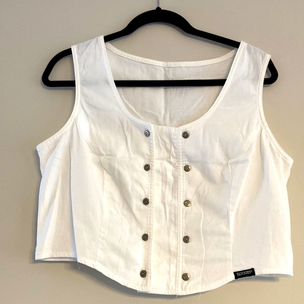 Vintage Rockies White Crop